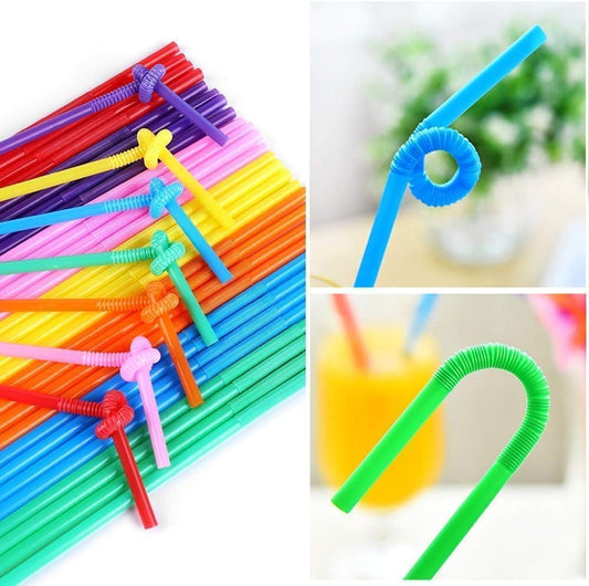 50-Piece ColorfulDrinking Straws