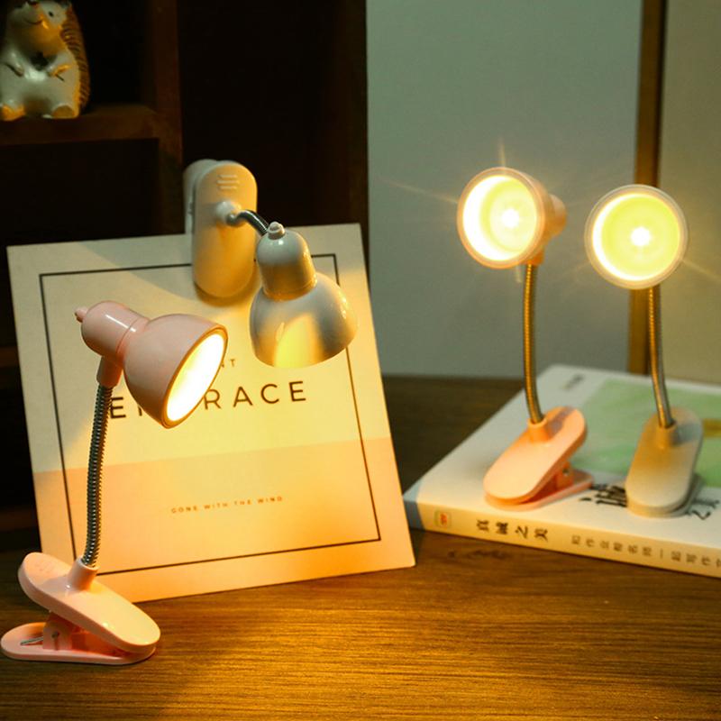 Mini LED Clamp Lamp – Portable USB Desk Light with Flexible Neck