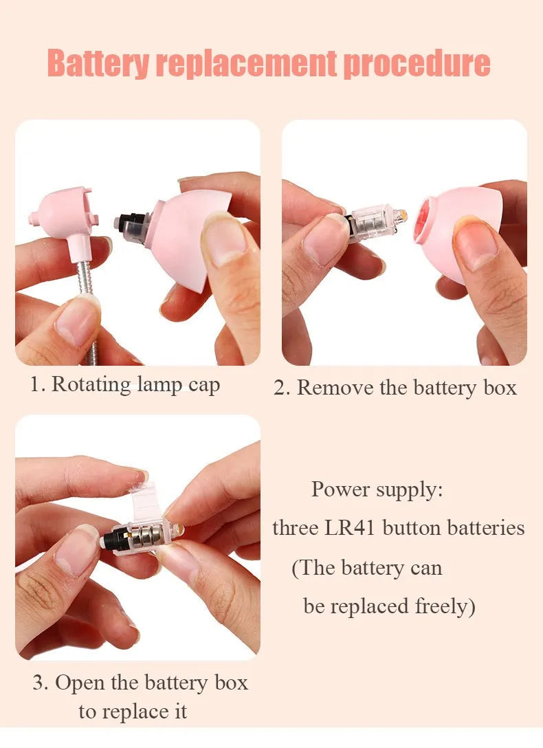 Mini LED Clamp Lamp – Portable USB Desk Light with Flexible Neck