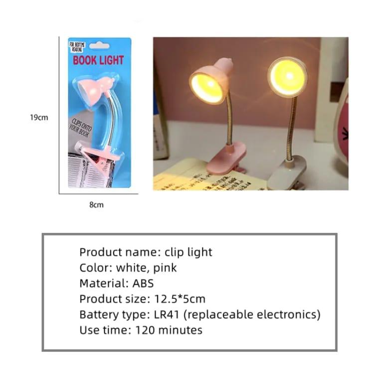 Mini LED Clamp Lamp – Portable USB Desk Light with Flexible Neck