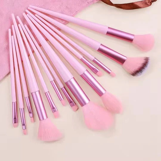 13-Piece Soft Fluffy Makeup Brush Set – Foundation, Blush & Powder Brushes