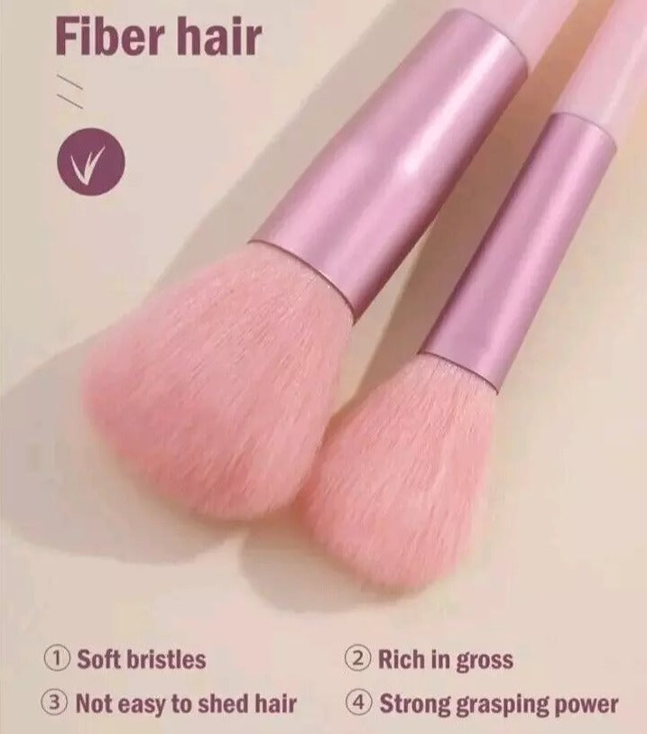 13-Piece Soft Fluffy Makeup Brush Set – Foundation, Blush & Powder Brushes