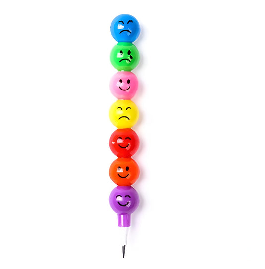 4-Piece Smiley Cartoon Pencils
