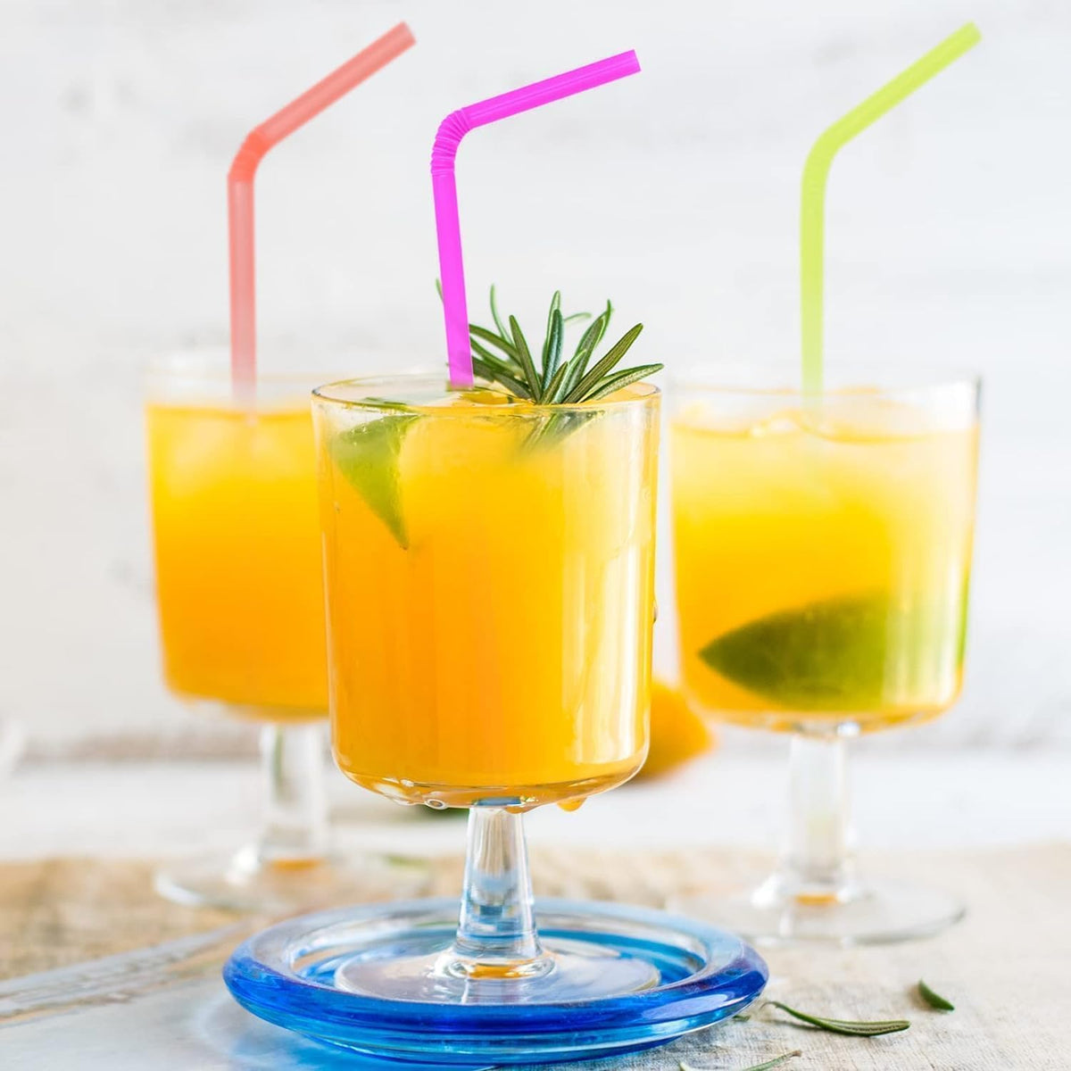 50-Piece ColorfulDrinking Straws