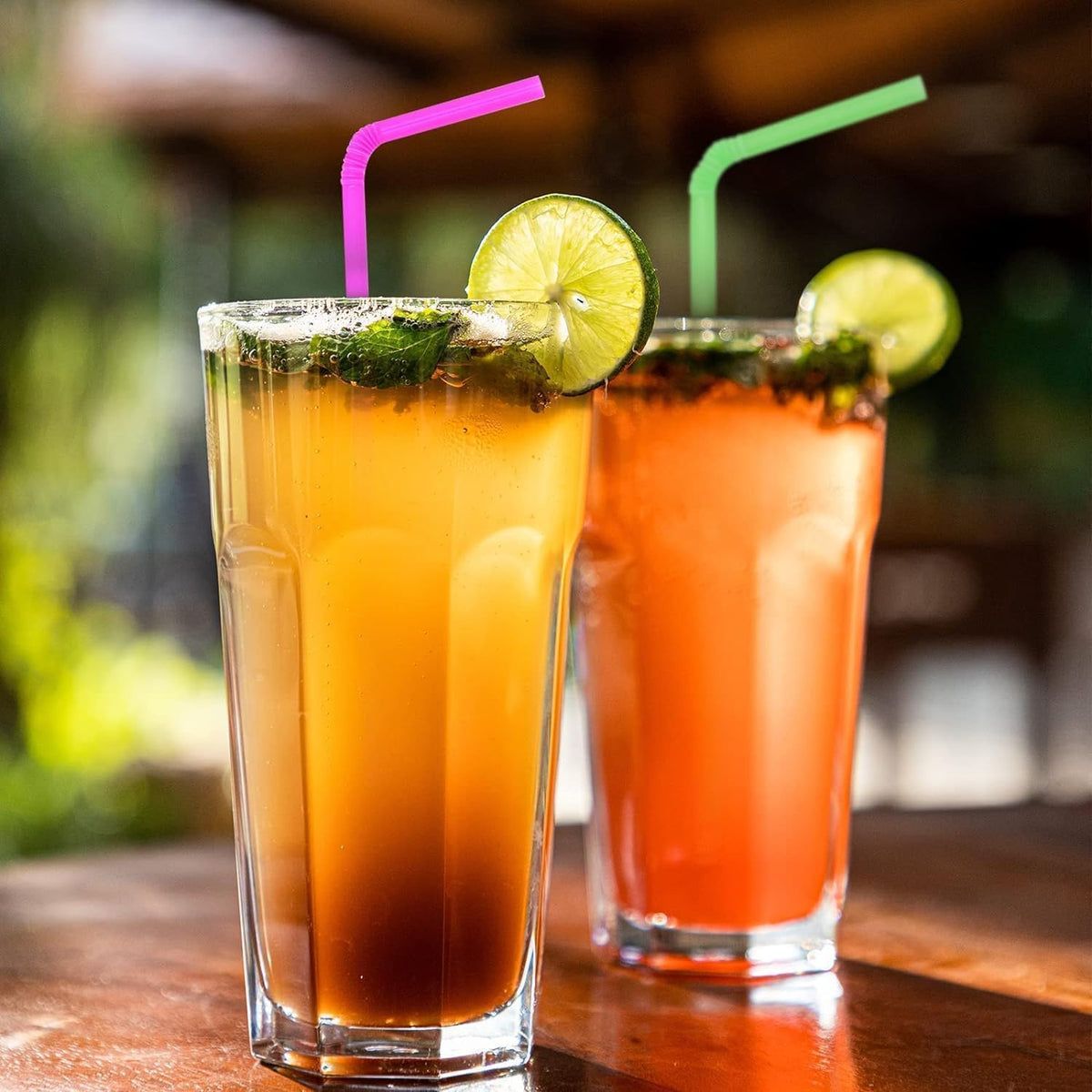 50-Piece ColorfulDrinking Straws