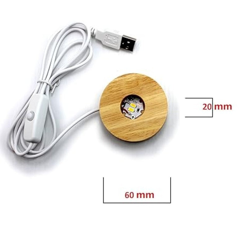 USB LED Galaxy Crystal Ball Moon Lamp