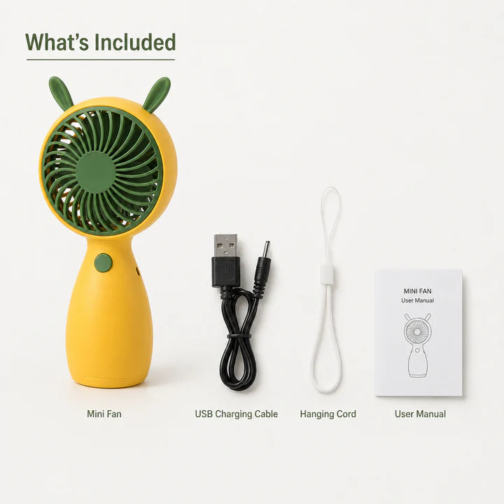Portable USB Rechargeable Mini Fan